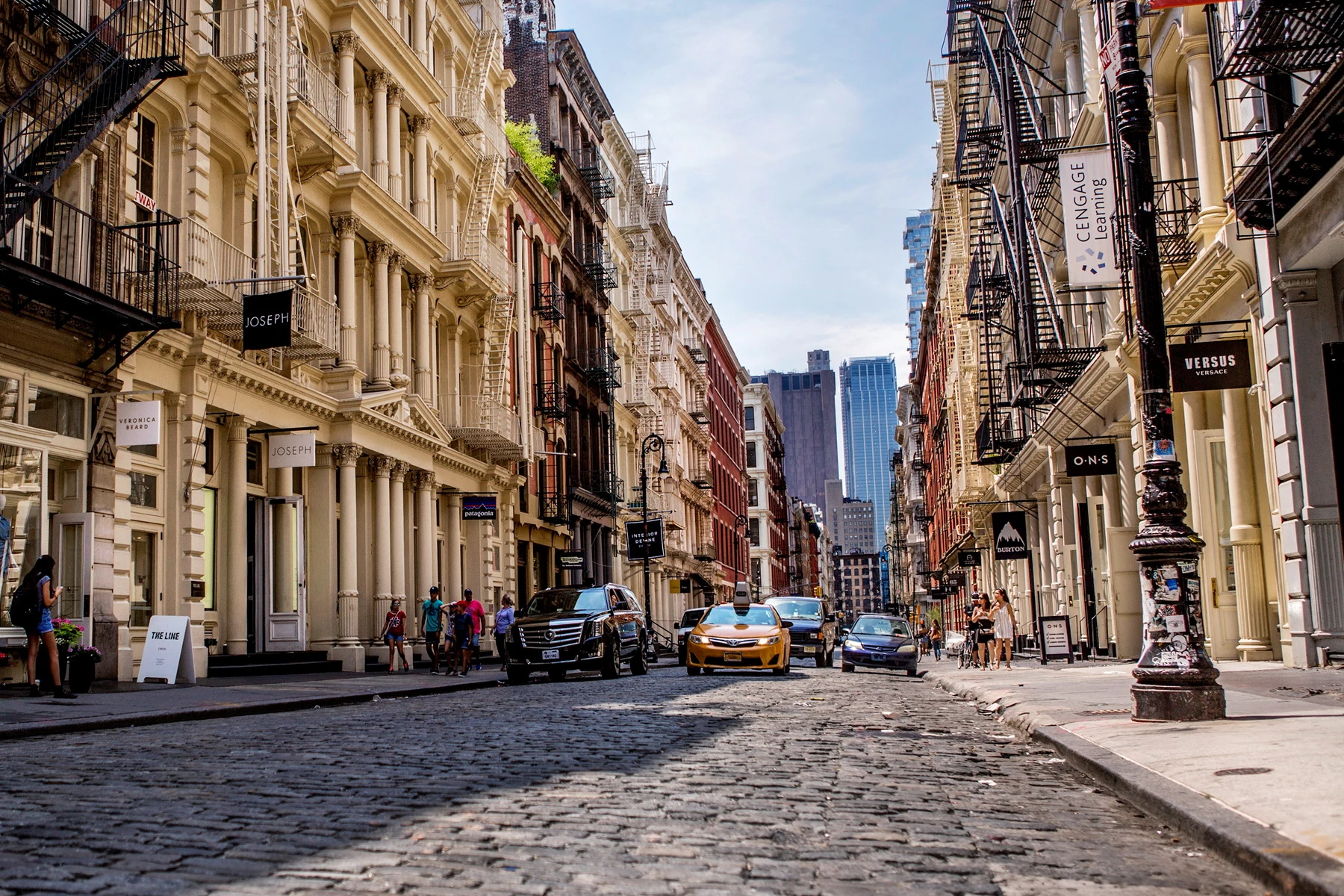 SoHo street scene in Manhattan, New York City