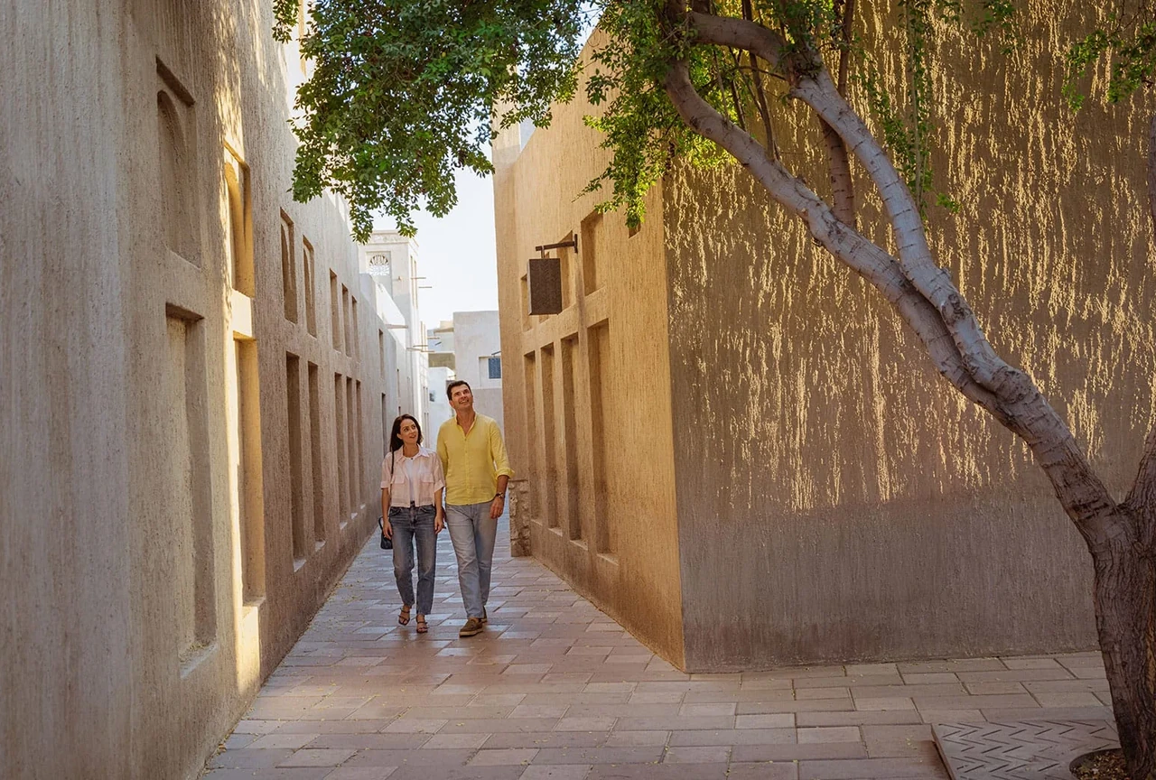 Wind-tower lanes in Al Fahidi Historical Neighbourhood