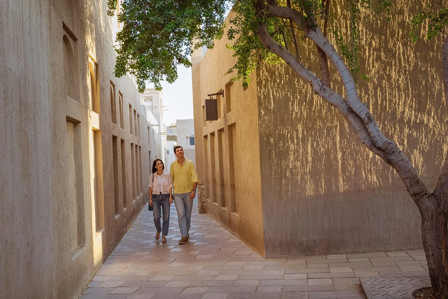 Wind-tower lanes in Al Fahidi Historical Neighbourhood