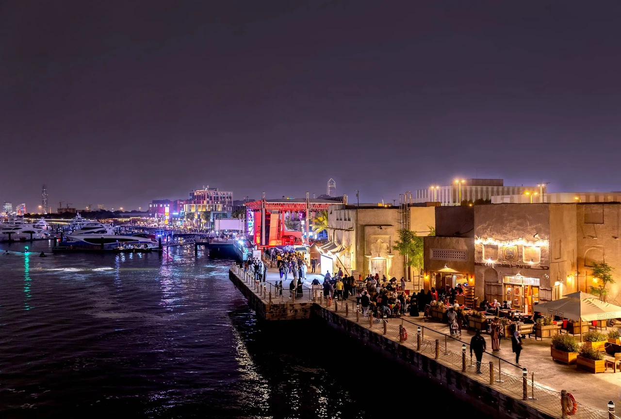 Waterside lanes at Al Seef in Dubai