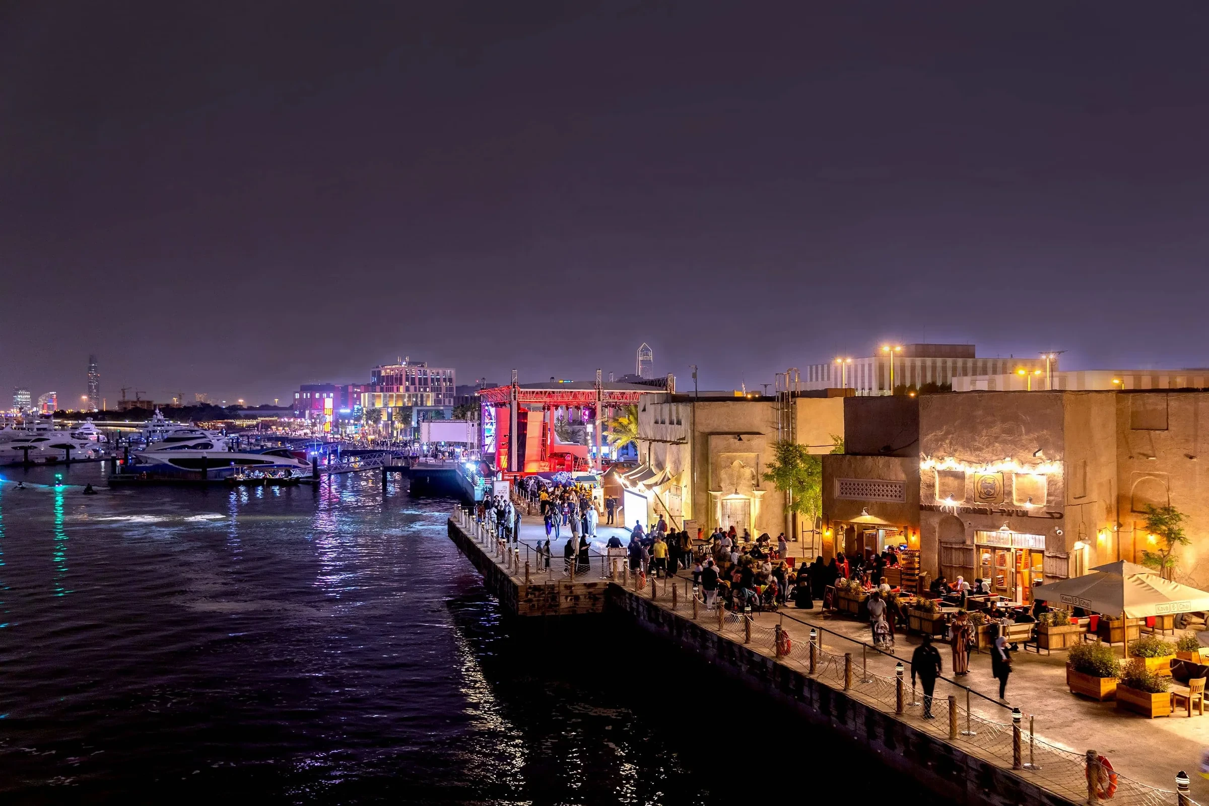 Waterside lanes at Al Seef in Dubai