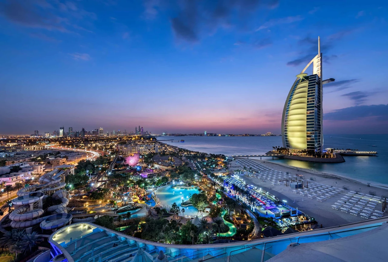 Jumeirah Burj Al Arab on Dubai's coastline