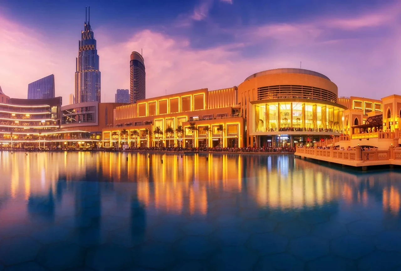 Exterior of Dubai Mall in Downtown Dubai