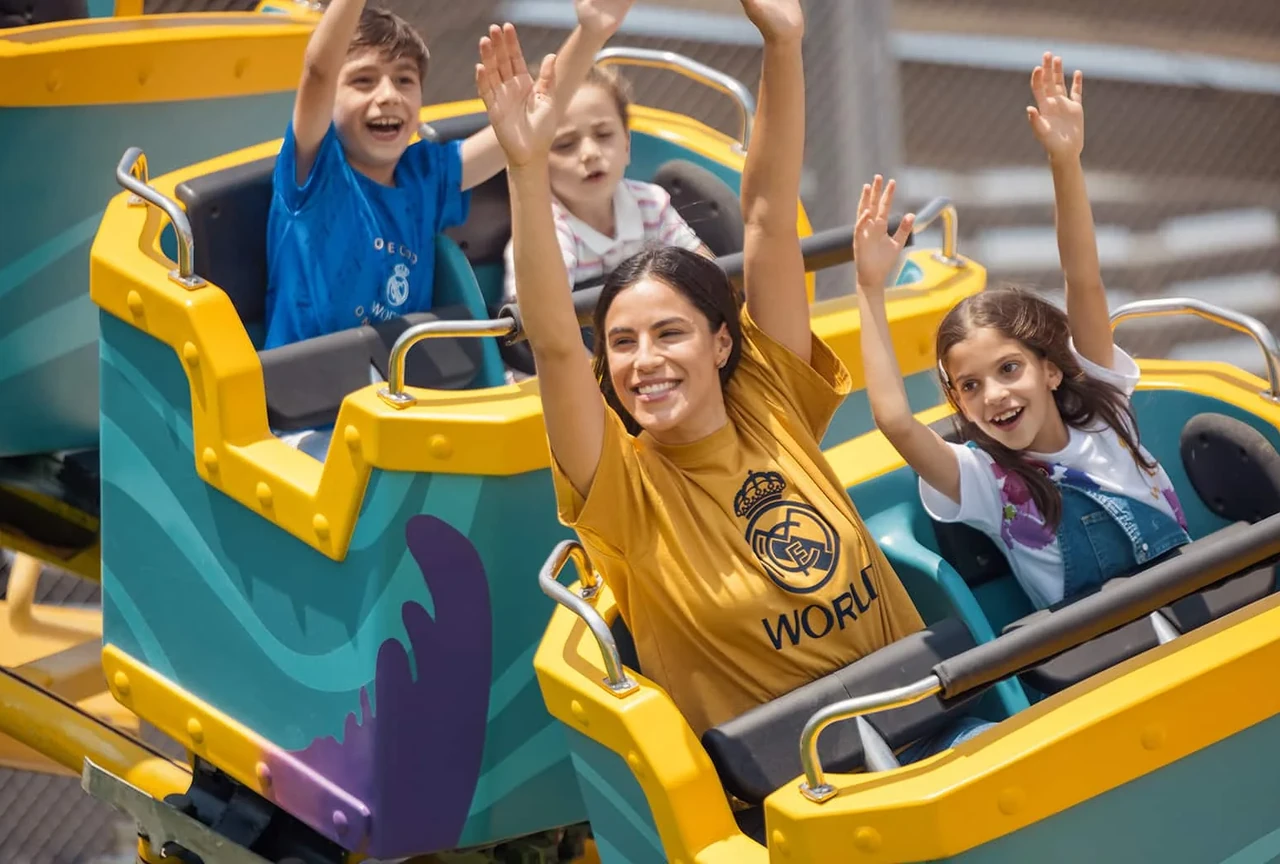 Attraction area inside Real Madrid World in Dubai