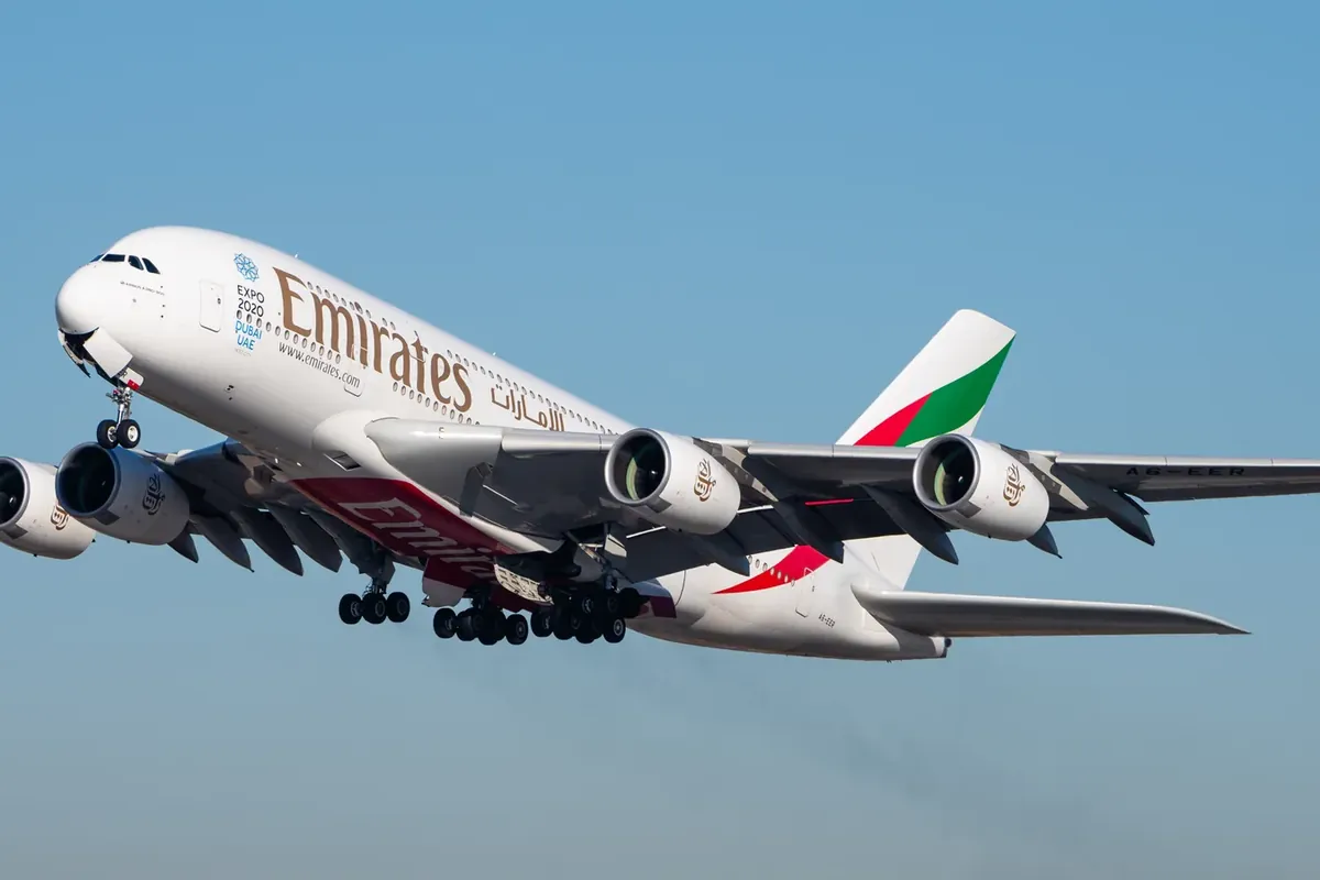 Emirates Airbus A380 aircraft