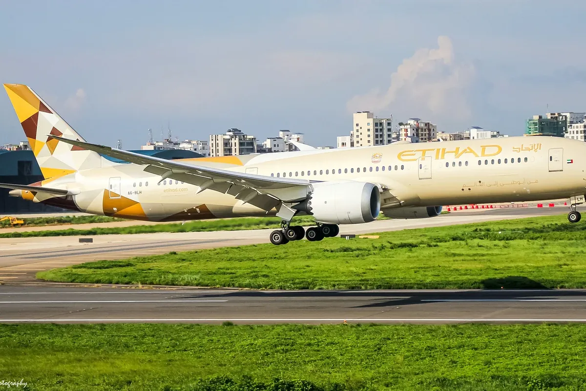 Etihad Airways Boeing 787-9 Dreamliner aircraft