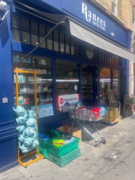 Lotas for sale outside a Whitechapel shop