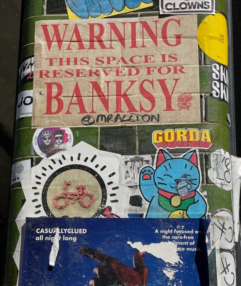 Corner spot reserved for Banksy