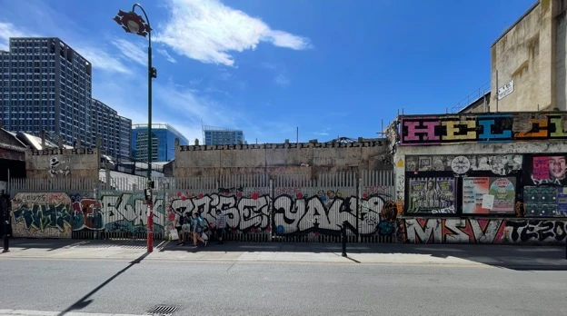 Road leading to Brick Lane
