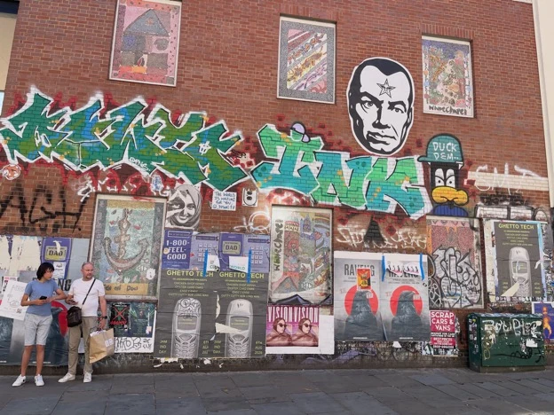 Graffiti at the entrance to Brick Lane