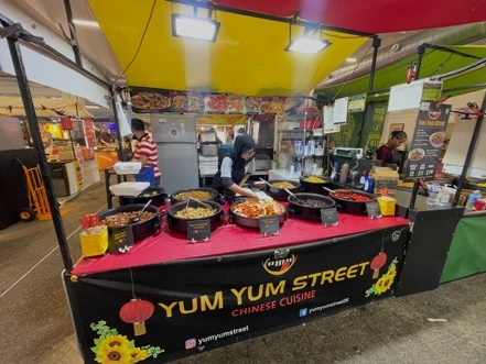 Chinese food stall at UpMarket