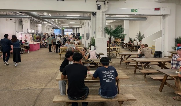 Large seating area inside UpMarket