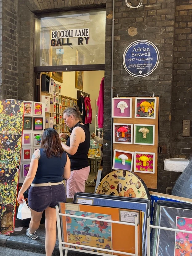 Adrian Boswell's broccoli art studio