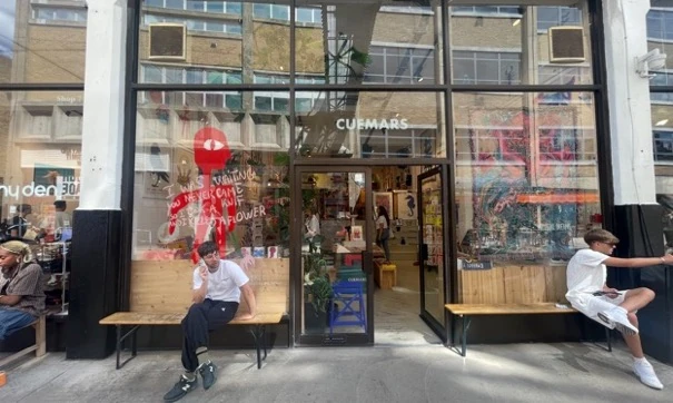 Cuemars shop with Matisse-like prints