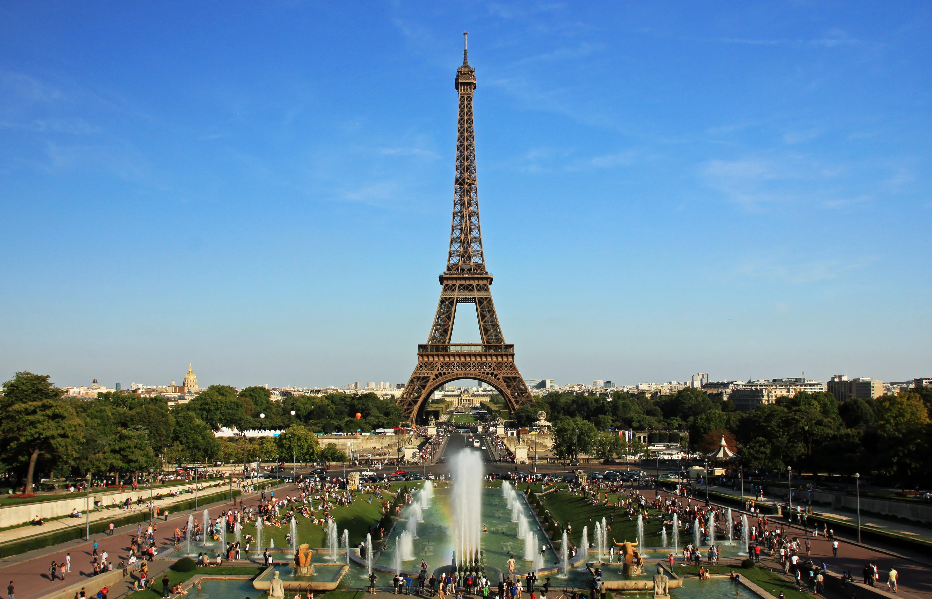 Eiffel Tower from the Palais de Chaillot at Trocadero, Paris