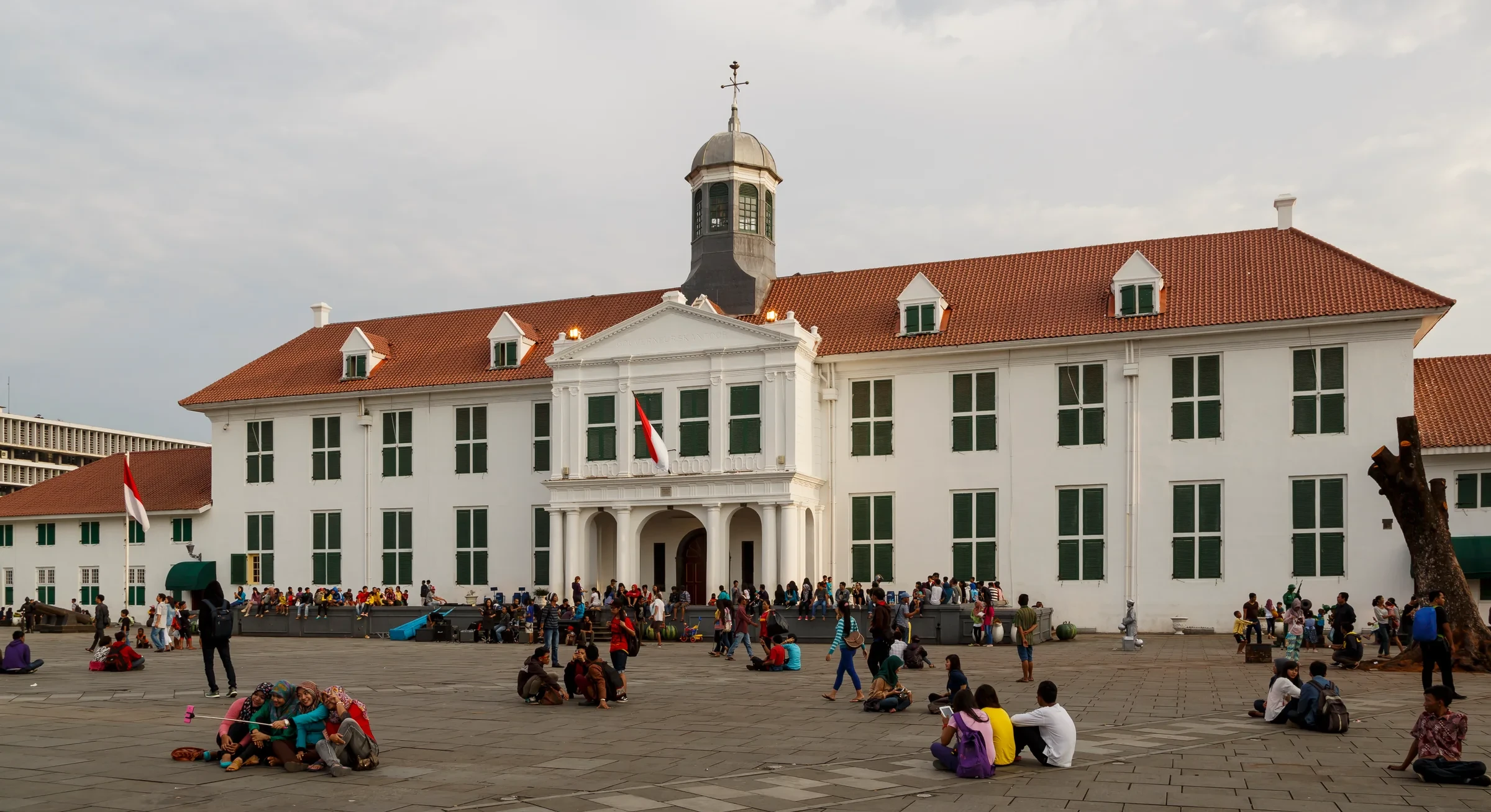 Jakarta History Museum facing Fatahillah Square in Kota Tua