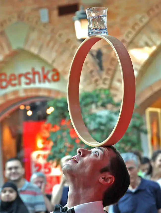 Italian juggler captivates audience during Dubai Summer Surprises 2