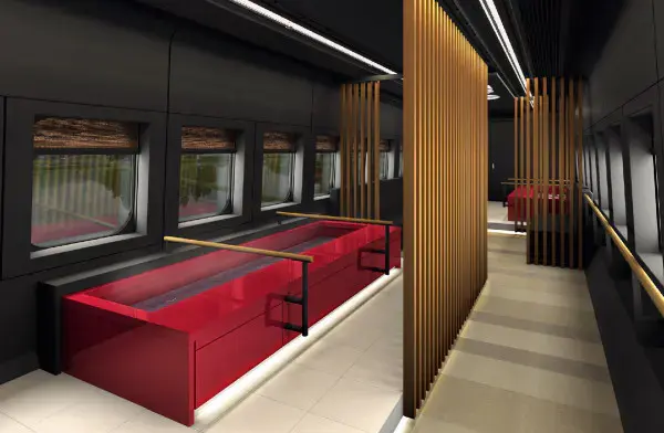 Japan to offer bullet train with footbath