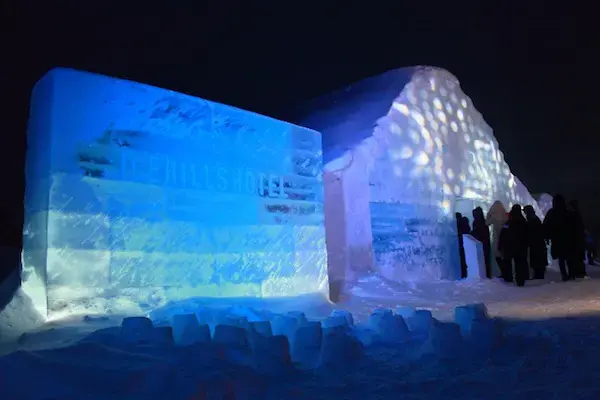 Pop-up ice hotel in Japan
