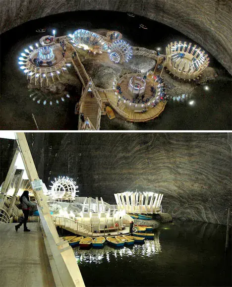A salt mine that has been converted into an unusual museum