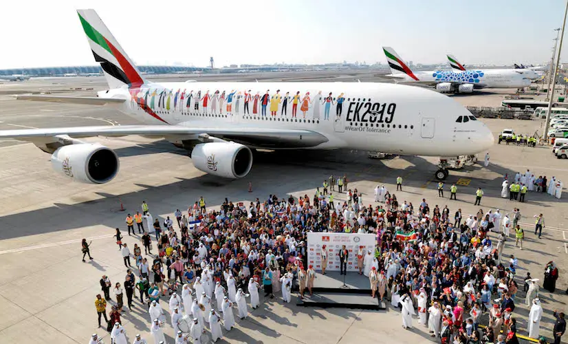 Emirates celebrates Guinness World Record™ for most nationalities on an aircraft