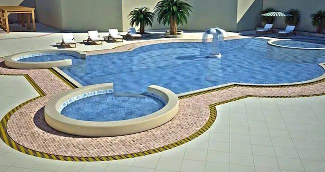 A new pool for visitors to Amman