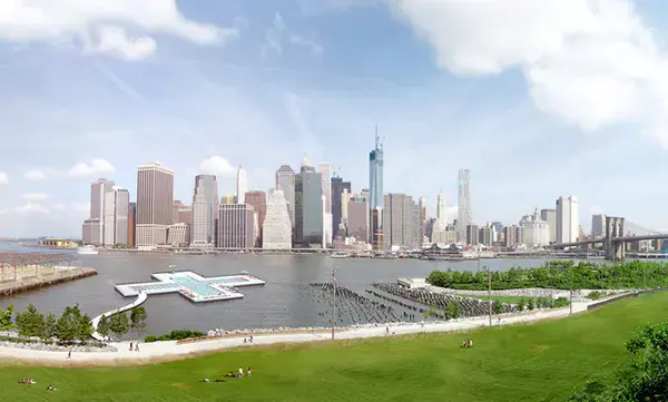 A project to build a swimming pool in New York City’s East River