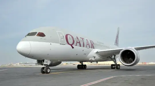 Qatar Airways' first Dreamliner takes off to Dubai