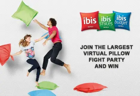 Ibis hotels starts virtual pillow fight