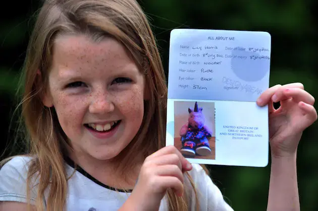 Girl Clears Customs With Toy Passport Identifying Her As A UNICORN