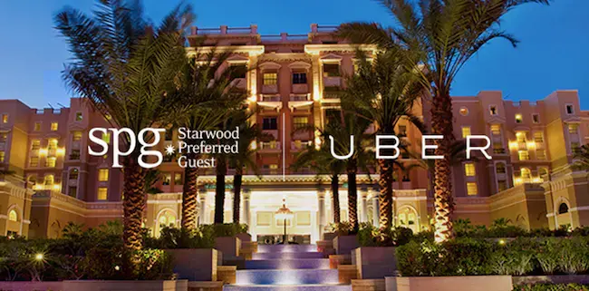 Earn Starwood Hotel points with Uber rides