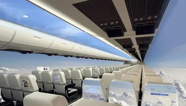 Will future planes be windowless?
