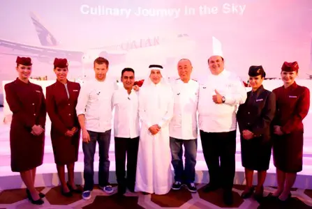 Qatar Airways brings 5 star chefs onboard