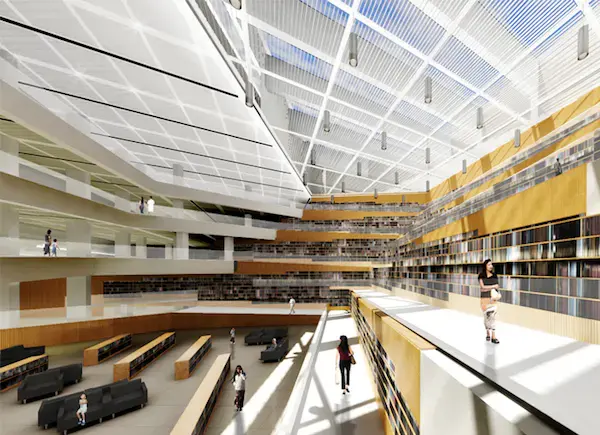 A modern, new Kind Of Library In China 3