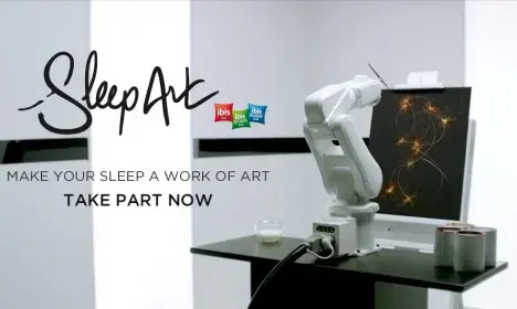 Make art while you sleep at Ibis Hotels
