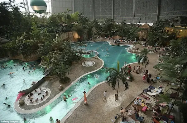 A Former Military Air Base Converted Into A Tropical Indoor Beach 2