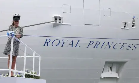 Duchess of Cambridge names Royal Princess ship
