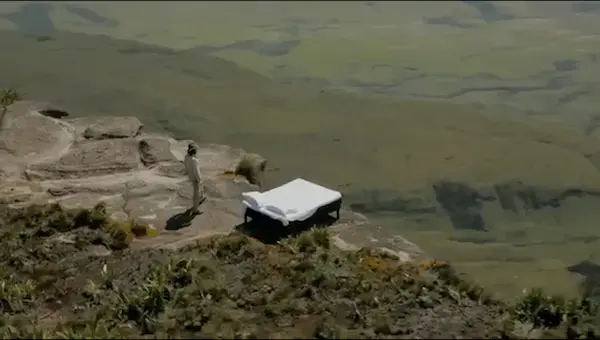 Ibis Hotel hauls a bed up a mountain to prove that it's comfortable