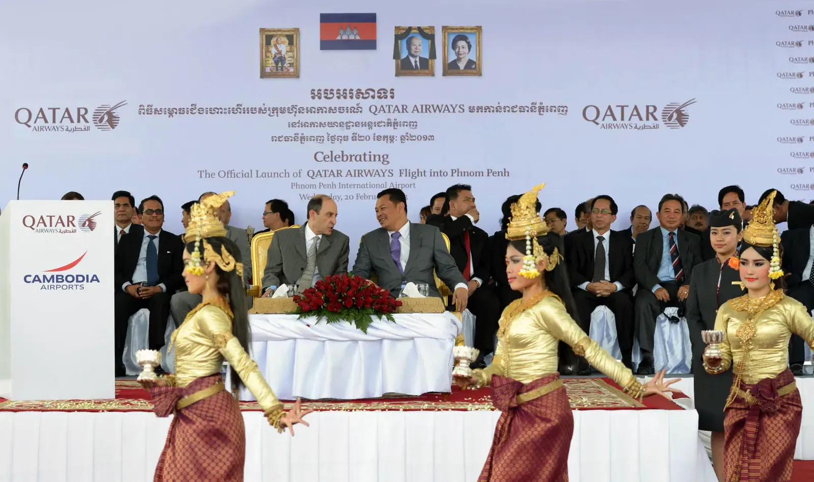 Qatar Airways touches down in Cambodia