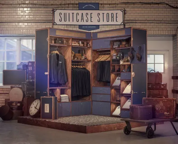 A Pop-Up Store In The Shape Of A Giant Suitcase