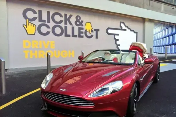 Drive-through shopping