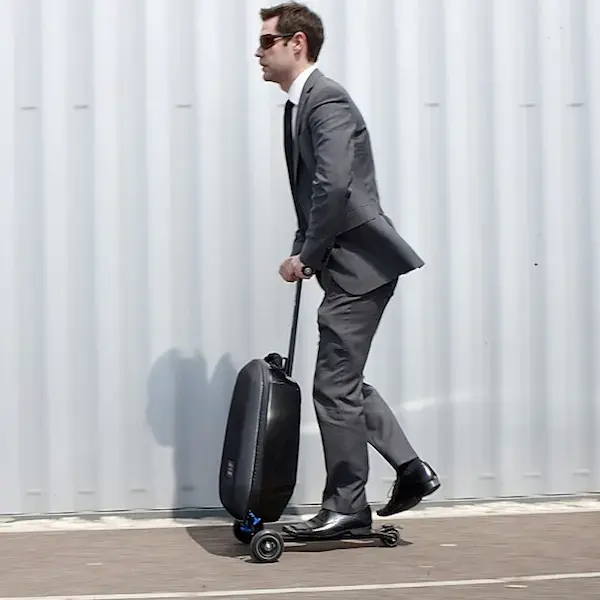Kick scooter luggage makes travelling a breeze