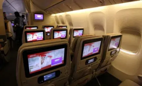Emirates has the world's widest flying screens