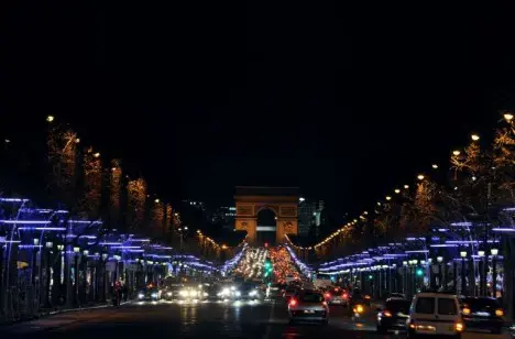 Christmas Lights on Champs-Élysées 2012