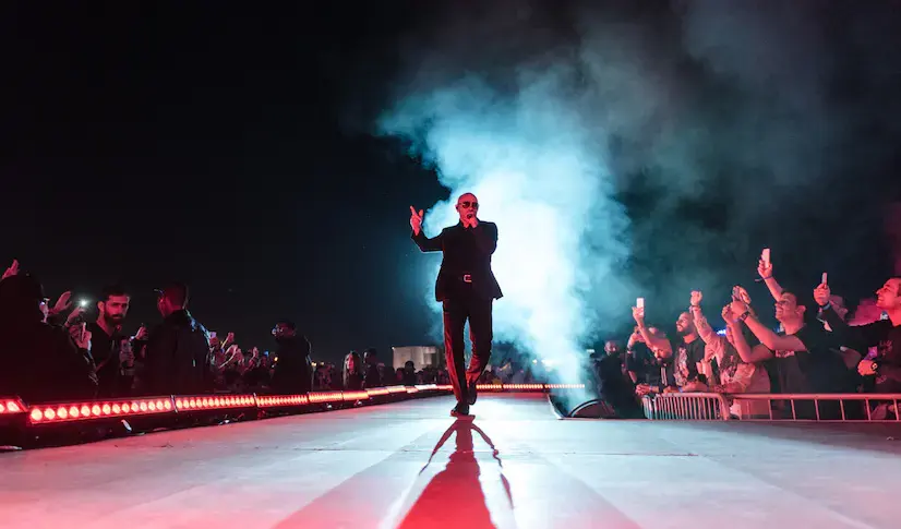 Marshmello, Pitbull, Shaggy and Don Omar perform at the Diriyah Music Festival