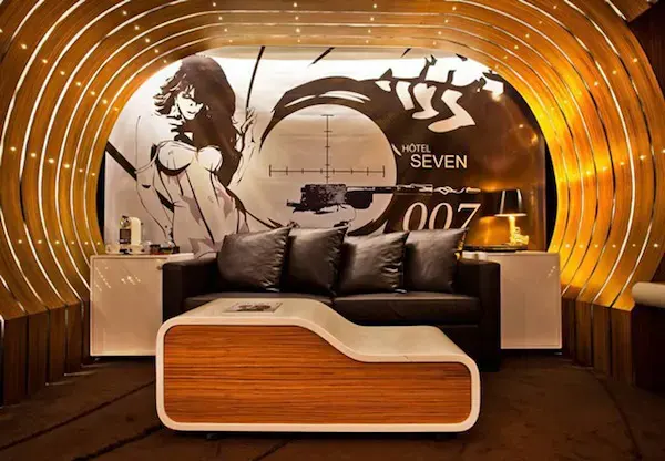 James Bond inspired hotel suite in Paris
