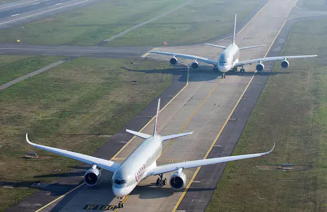 New Airbus A350 XWB reaches Doha