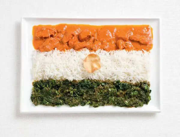 National flags made from each country's traditional foods 2