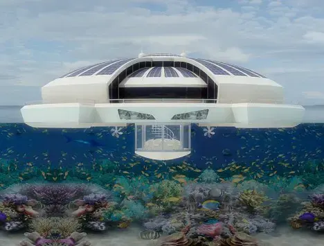 Solar floating resort