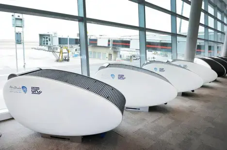 Abu Dhabi airport installs sleeping pods
